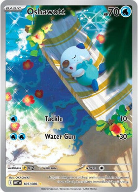 Oshawott [105/086] [White Flare] Holofoil