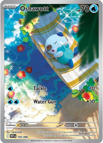 Oshawott [105/086] [White Flare] Holofoil