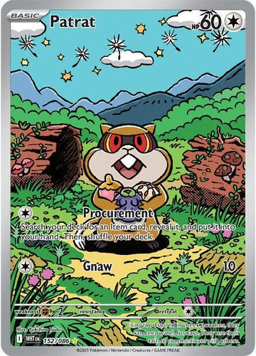 Patrat [152/086] [White Flare] Holofoil