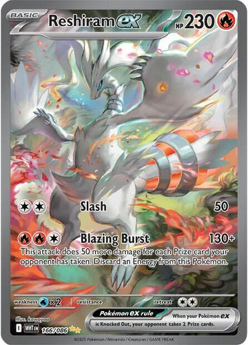 Reshiram ex [166/086] [White Flare] Holofoil