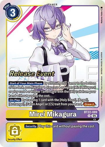 Mirei Mikagura [BT22-089 R] [Cyber Eden Release Event Cards] Foil