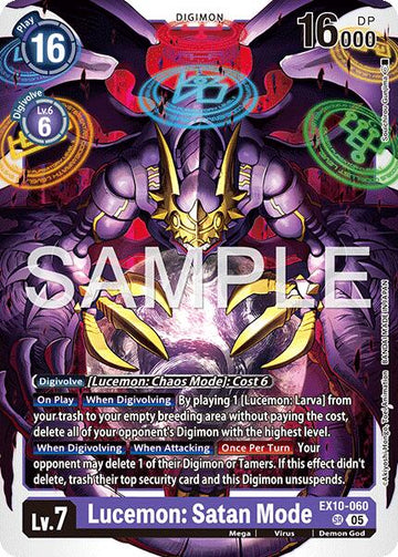 Lucemon: Satan Mode [EX10-060 SR] [Sinister Order] Foil