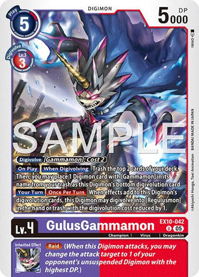 GulusGammamon [EX10-042 U] [Sinister Order]