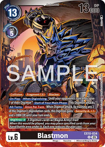 Blastmon [EX10-034 R] [Sinister Order] Foil