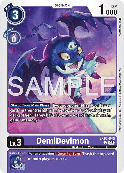 DemiDevimon [EX10-040 C] [Sinister Order]