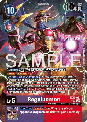 Regulusmon (Alternate Art) [EX10-053 SR] [Sinister Order] Foil