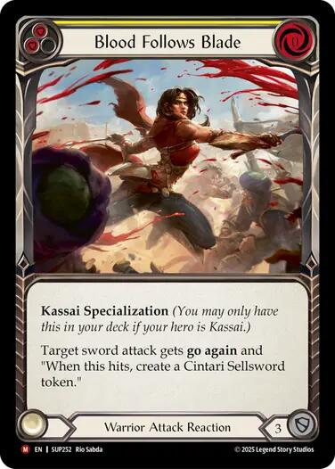 Blood Follows Blade [SUP252] [Super Slam] Rainbow Foil