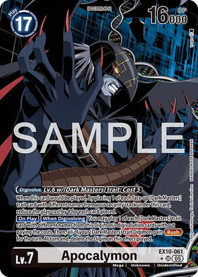 Apocalymon (Alternate Art) [EX10-061 SR] [Sinister Order] Foil