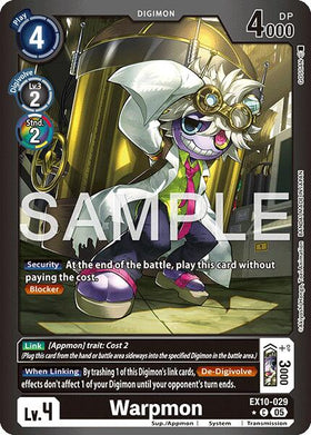 Warpmon (Limited Foil) [EX10-029 C] [Sinister Order] Foil