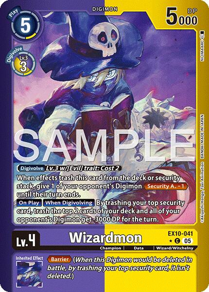 Wizardmon (Limited Foil) [EX10-041 C] [Sinister Order] Foil