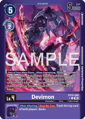 Devimon (Limited Foil) [EX10-046 C] [Sinister Order] Foil