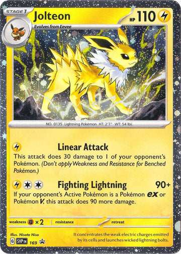 Jolteon (Cosmos Holo) [169] [Scarlet & Violet Promo Cards] Holofoil