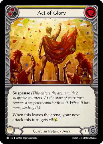 Act of Glory (Yellow) [SUP196] [Super Slam] Rainbow Foil