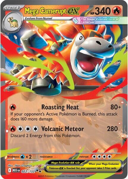Mega Camerupt ex [022/132] [Mega Evolution] Holofoil