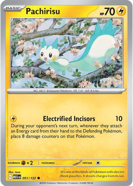 Pachirisu [051/132] [Mega Evolution] Reverse Holofoil