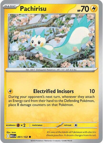 Pachirisu [051/132] [Mega Evolution] Reverse Holofoil