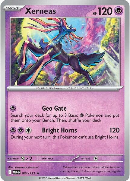 Xerneas [064/132] [Mega Evolution] Reverse Holofoil