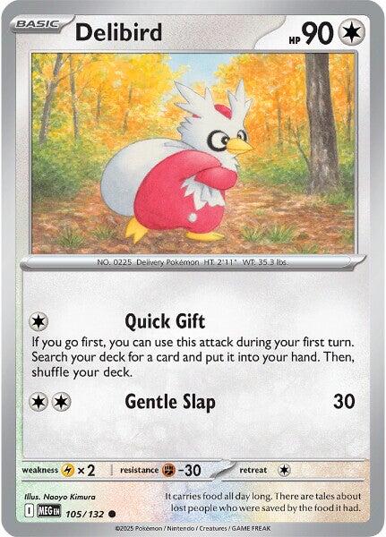 Delibird [105/132] [Mega Evolution] Reverse Holofoil