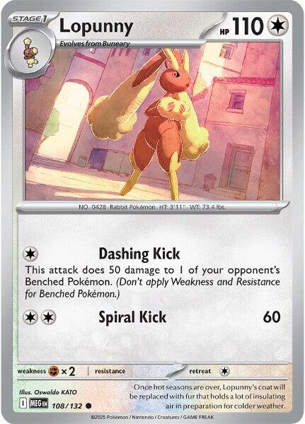 Lopunny [108/132] [Mega Evolution] Reverse Holofoil