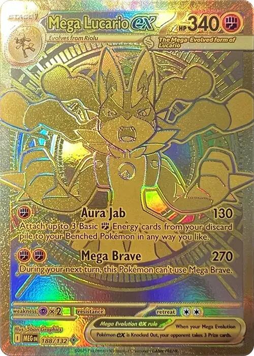 Mega Lucario ex [188/132] [Mega Evolution] Holofoil