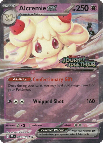 Alcremie ex (Stamped) [075/159] [Journey Together] Holofoil