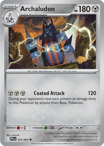 Archaludon [075/094] [Phantasmal Flames] Reverse Holofoil