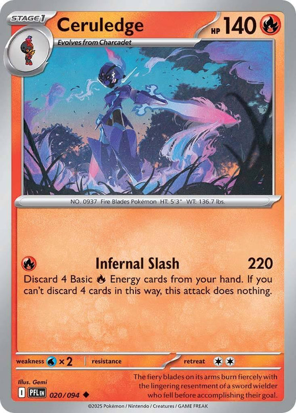 Ceruledge [020/094] [Phantasmal Flames] Reverse Holofoil