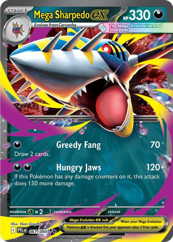 Mega Sharpedo ex [061/094] [Phantasmal Flames] Holofoil