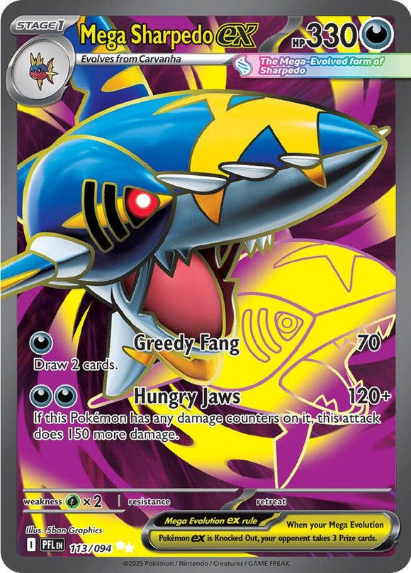Mega Sharpedo ex [113/094] [Phantasmal Flames] Holofoil