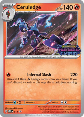 Ceruledge (Mega Evolution Stamped) [014] [Mega Evolution Promo] Holofoil