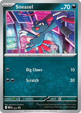 Sneasel (Cosmos Holo) [020] [Mega Evolution Promo] Holofoil