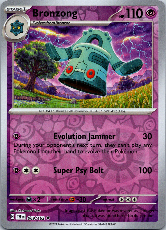 Bronzong [069/162] - (Temporal Forces) Reverse Holofoil