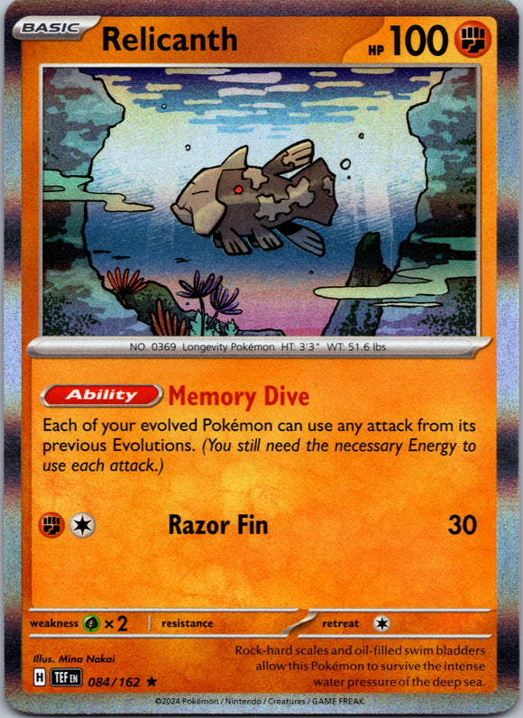 Relicanth [084/162] - (Temporal Forces) Holofoil