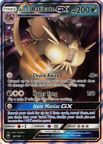 Alolan Raticate GX (085/168) [Sun & Moon: Celestial Storm]