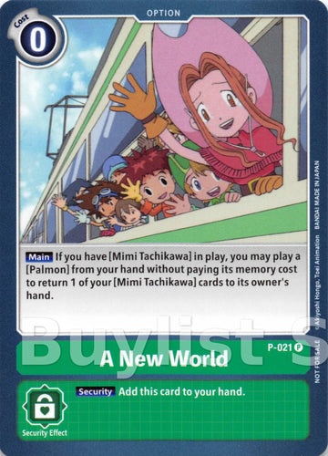 A New World (Special Release Memorial Pack) [P-021 P] [Digimon Promotion Cards]