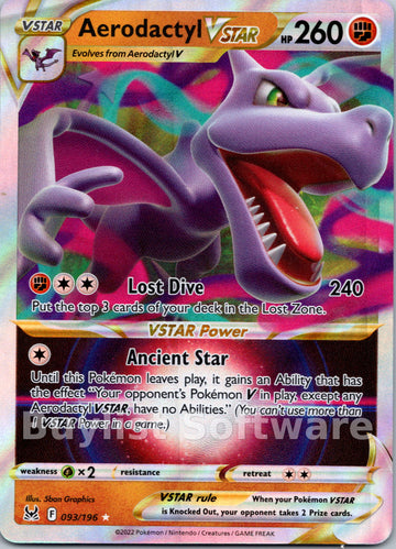 Aerodactyl VSTAR (093/196) [Sword & Shield: Lost Origin]