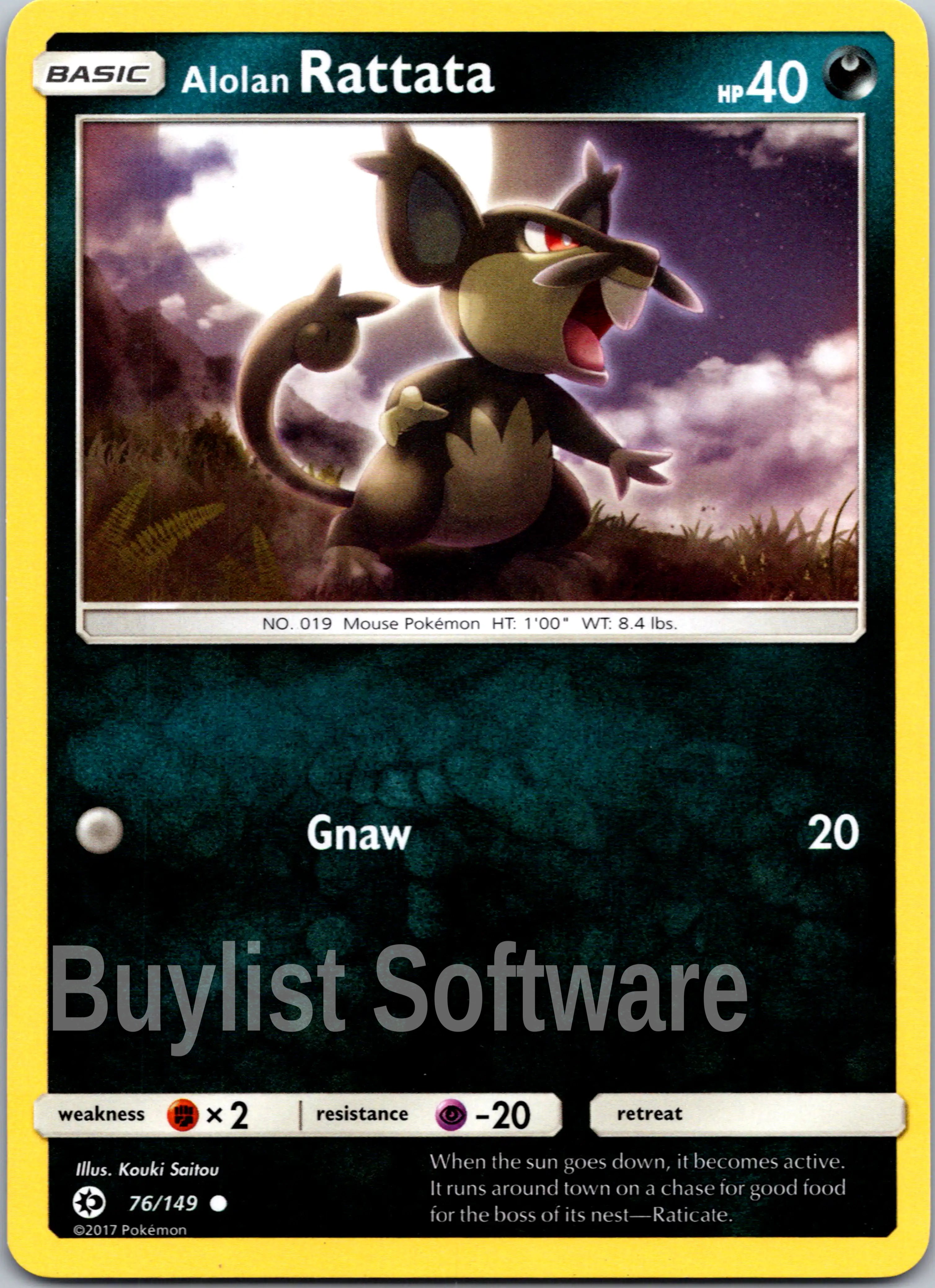 Alolan Rattata [76/149] [Sun & Moon Base Set]