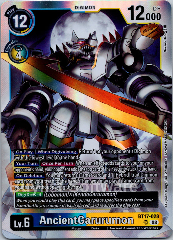 AncientGarurumon [BT17-028 SR] [Secret Crisis] Foil