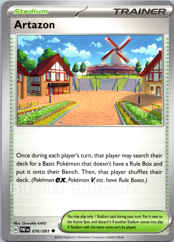 Artazon [076/091] - (Paldean Fates) Reverse Holofoil