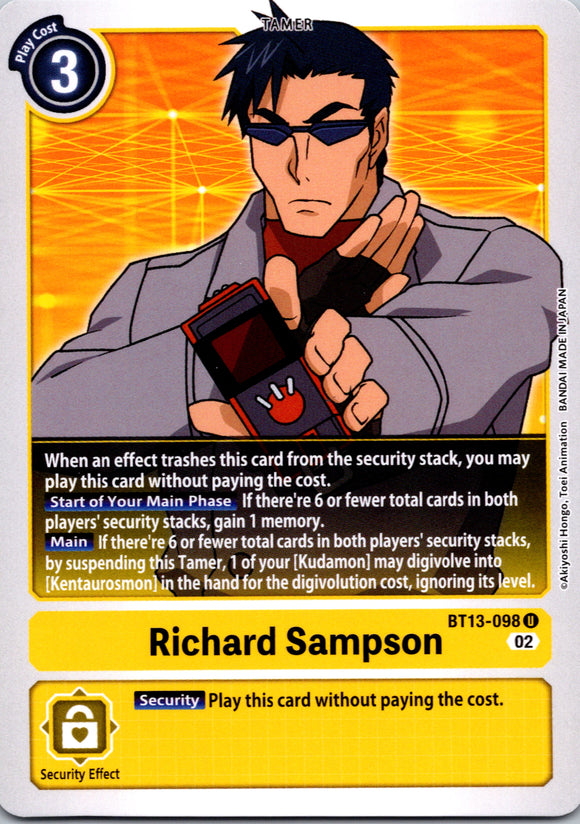 Richard Sampson [BT13-098] [Versus Royal Knights] Normal