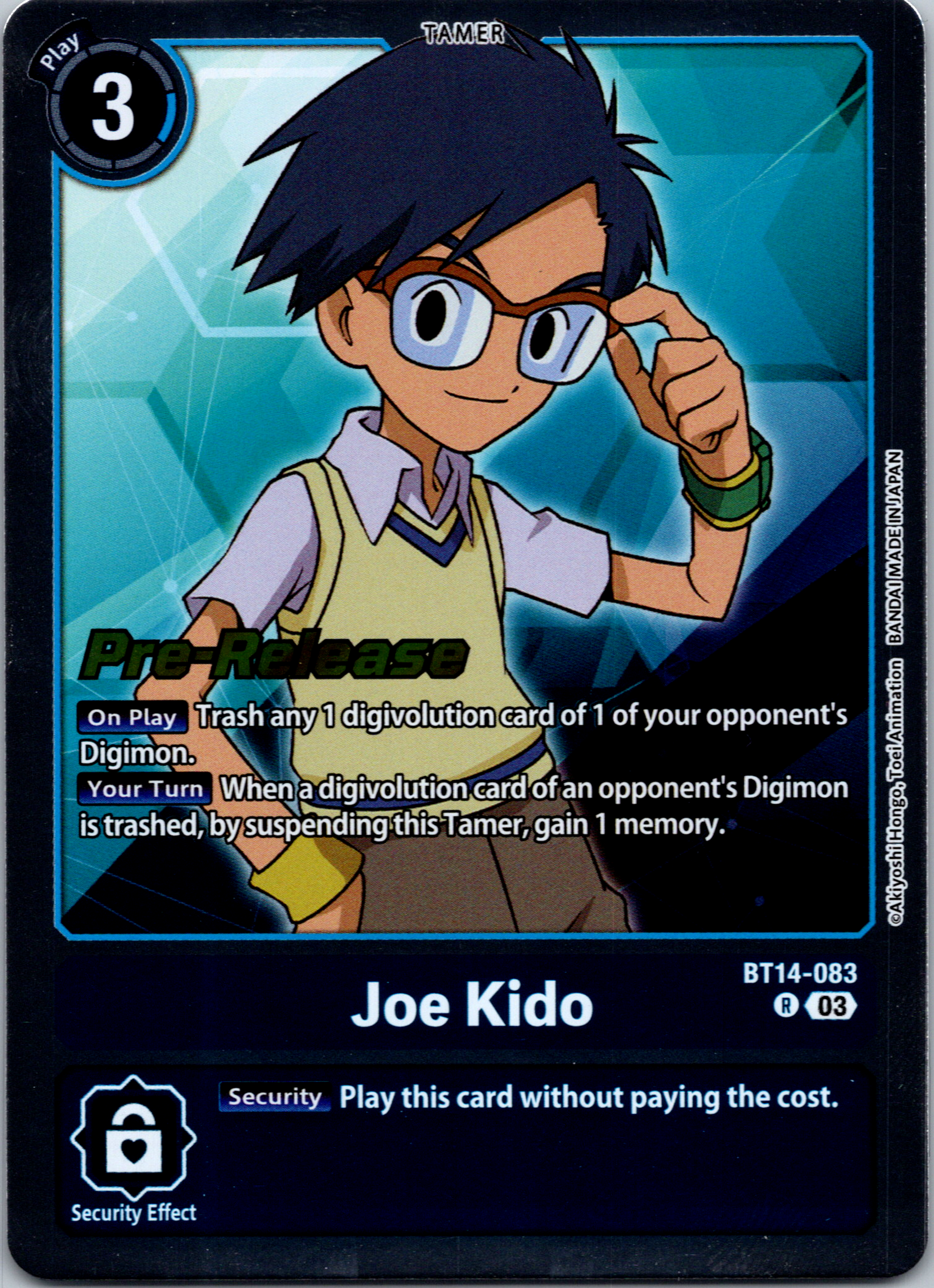 Joe Kido [BT14-083] [Blast Ace Pre-Release Cards] Foil