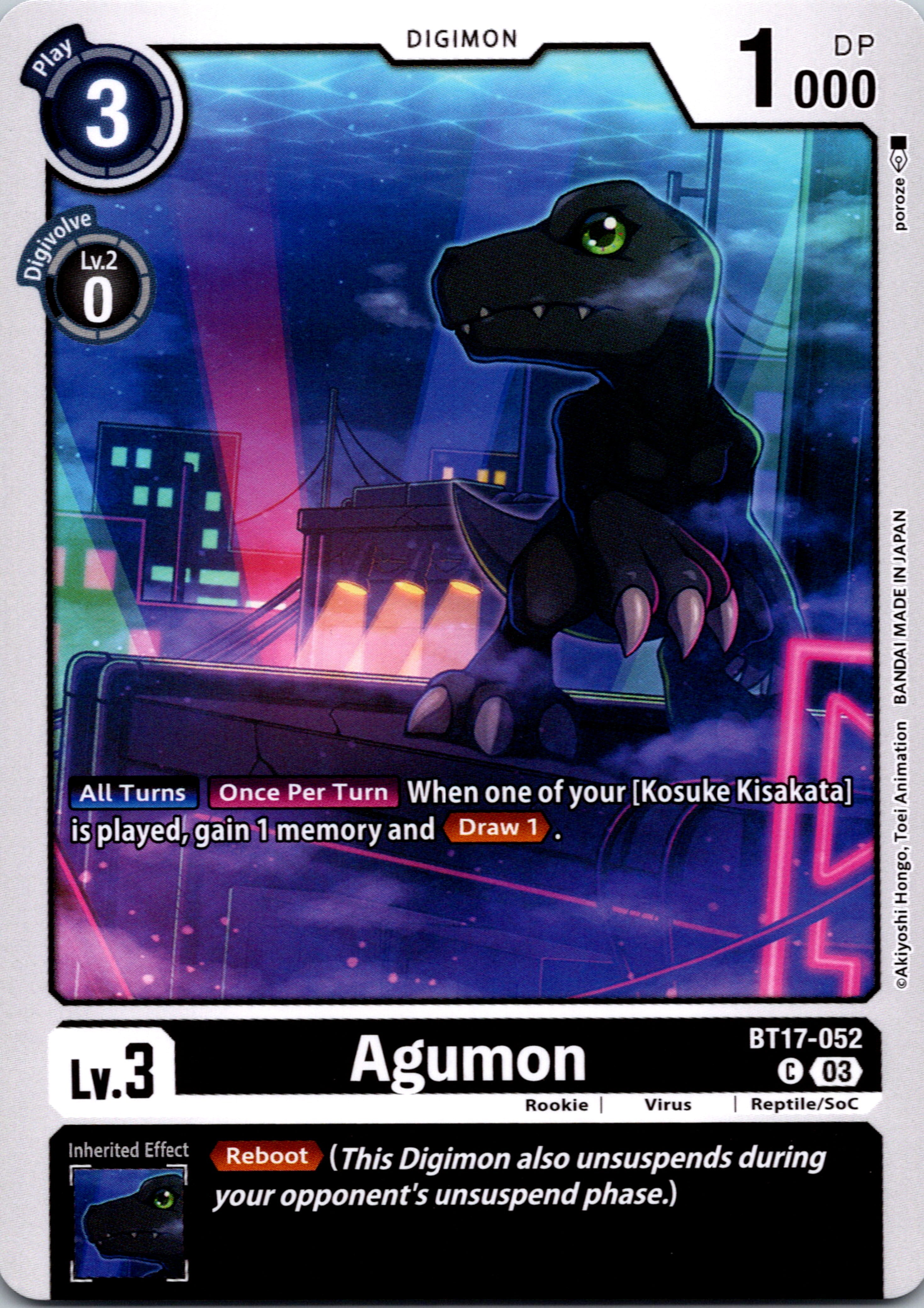 Agumon - BT17-052 [BT17-052-C] [Secret Crisis] Normal