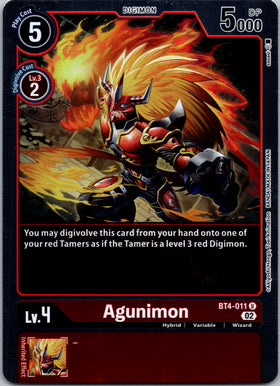Agunimon (Resurgence Booster Reprint) [BT4-011] [Resurgence Booster] Foil