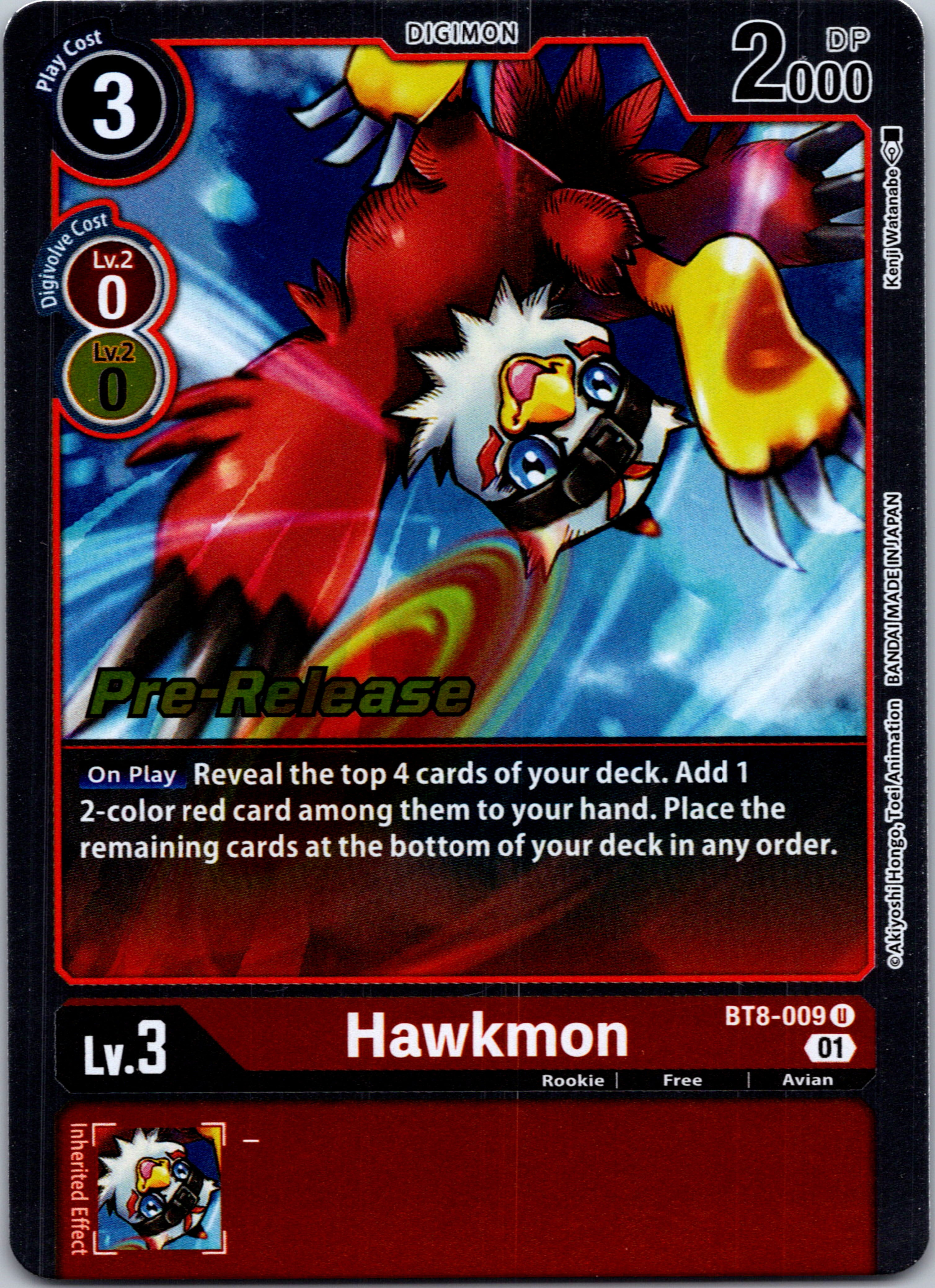 Hawkmon [BT8-009] [New Awakening Pre-Release Cards] Normal