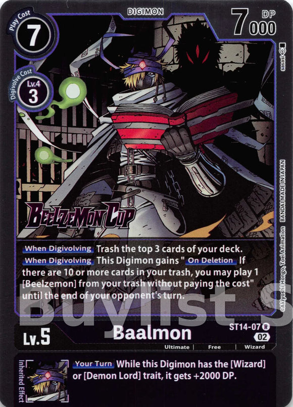 Baalmon [ST14-07] [Starter Deck 14: Beelzemon Advanced Deck Set Pre-Release Cards] Foil