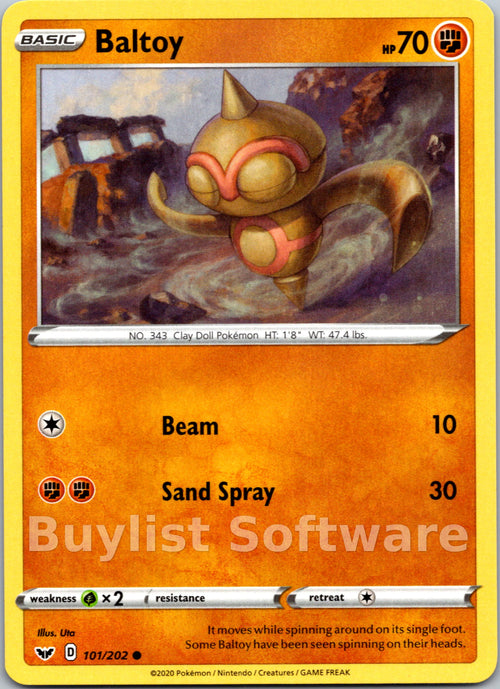 Baltoy (101/202) (101/202) [SWSH01: Sword & Shield Base Set]