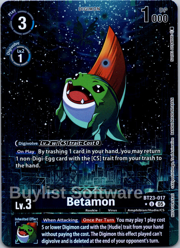Betamon (Hacker's Slumber Box Promotion Pack) [BT23-017 U] [Hackers' Slumber]