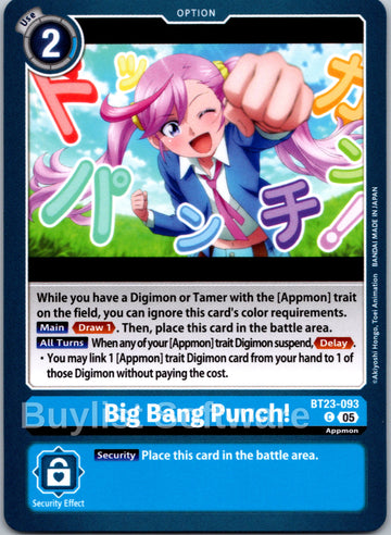 Big Bang Punch! [BT23-093 C] [Hackers' Slumber]