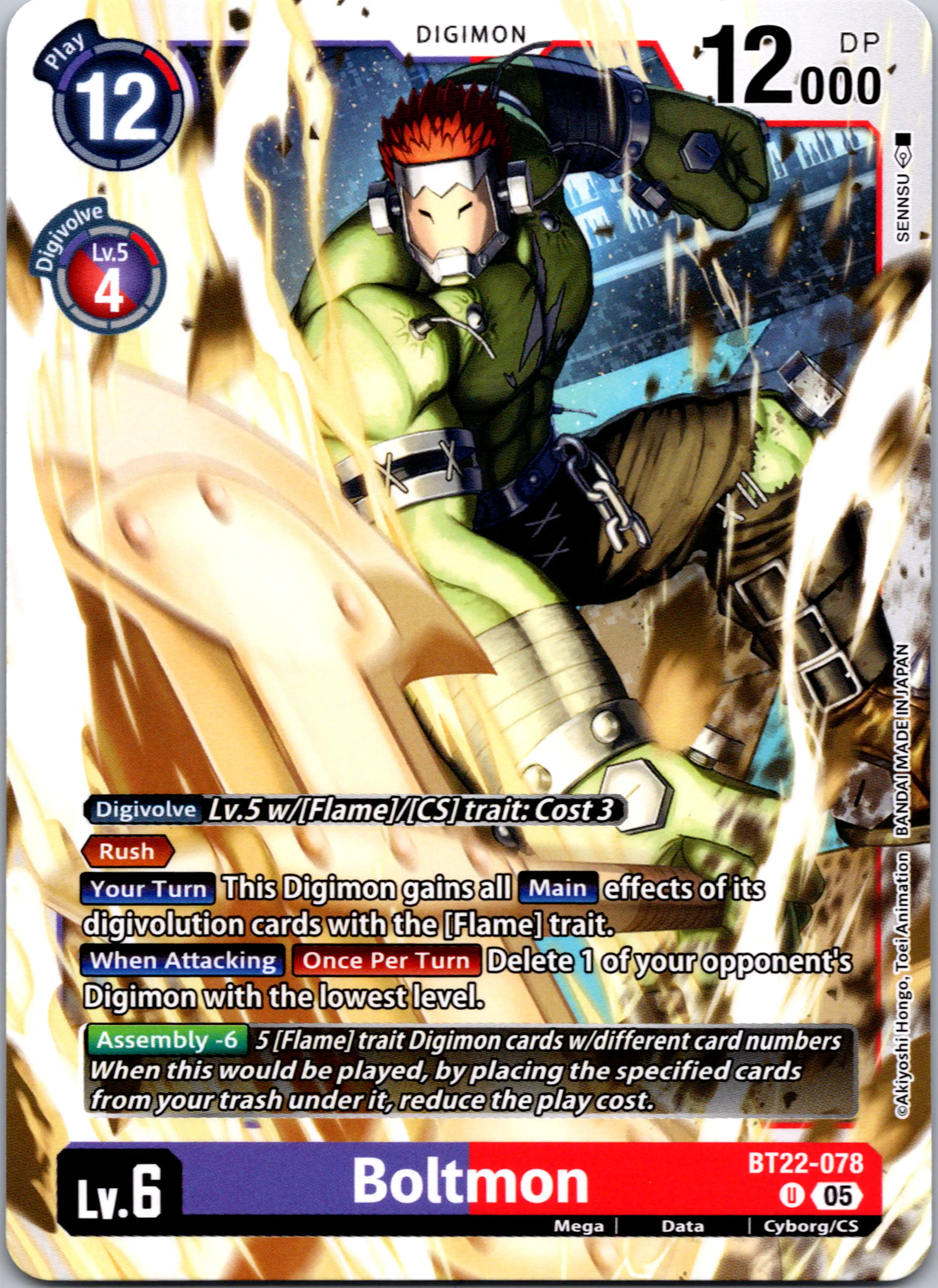 Boltmon [BT22-078 U] [Cyber Eden]