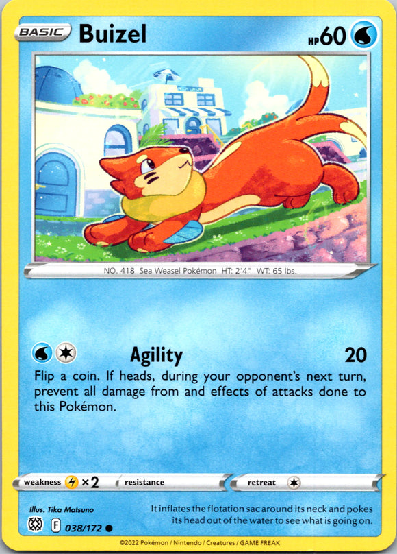Buizel [038/172] [Brilliant Stars] Reverse Holofoil